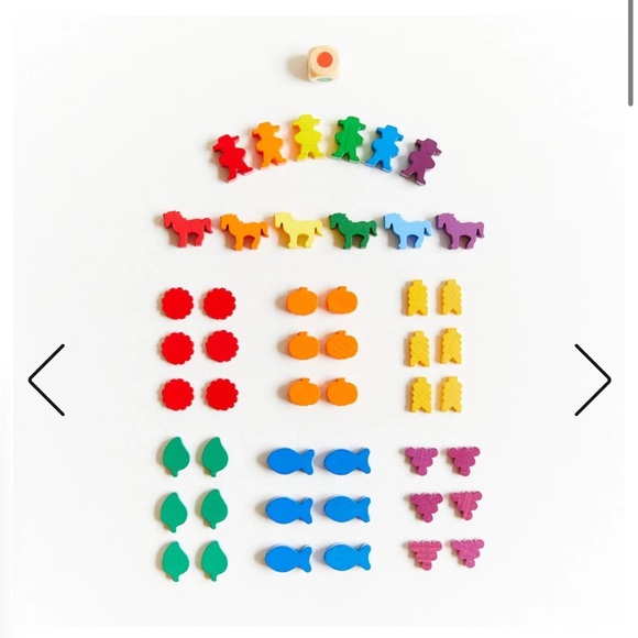 Sarah’s Silks Tiny Wooden Around the Year on The Farm Game with Dice - Picture 1 of 4